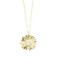 collier fleur doré à l'or fin - MAÏA