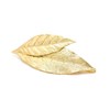 maxi barrette feuilles doré à l'or fin - THALIE - vue V1