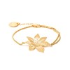 bracelet fleur doré à l'or fin - CHLORIS - vue V1