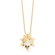 collier fleur doré à l'or fin - CHLORIS