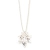 collier fleur plaqué argent - CHLORIS - vue V1