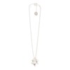 collier fleur plaqué argent - CHLORIS - vue V5