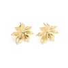boucles d'oreilles puces fleurs doré à l'or fin - CHLORIS - vue V1