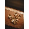 maxi barrette fleurs doré à l'or fin - CHLORIS - vue V5