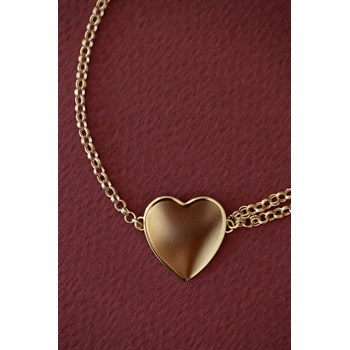 bracelet coeur doré à l'or fin - APHRODITE