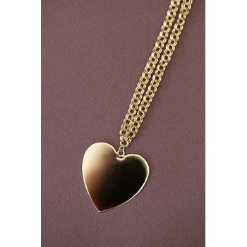 sautoir coeur doré à l'or fin - APHRODITE