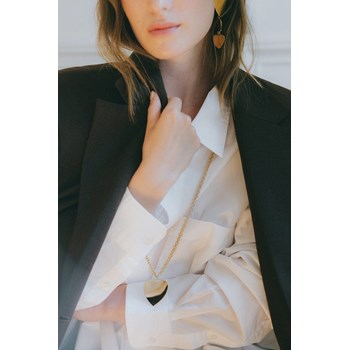 sautoir coeur doré à l'or fin - APHRODITE