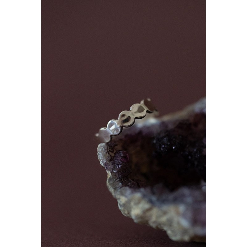 bague martelée argent - ELIOTT - vue 3