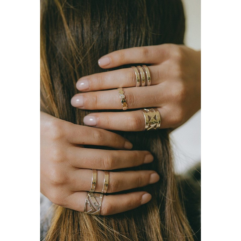 bague martelée argent - ENZO - vue 5