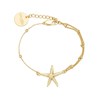 bracelet étoile doré à l'or fin - CLÉIA - vue V1