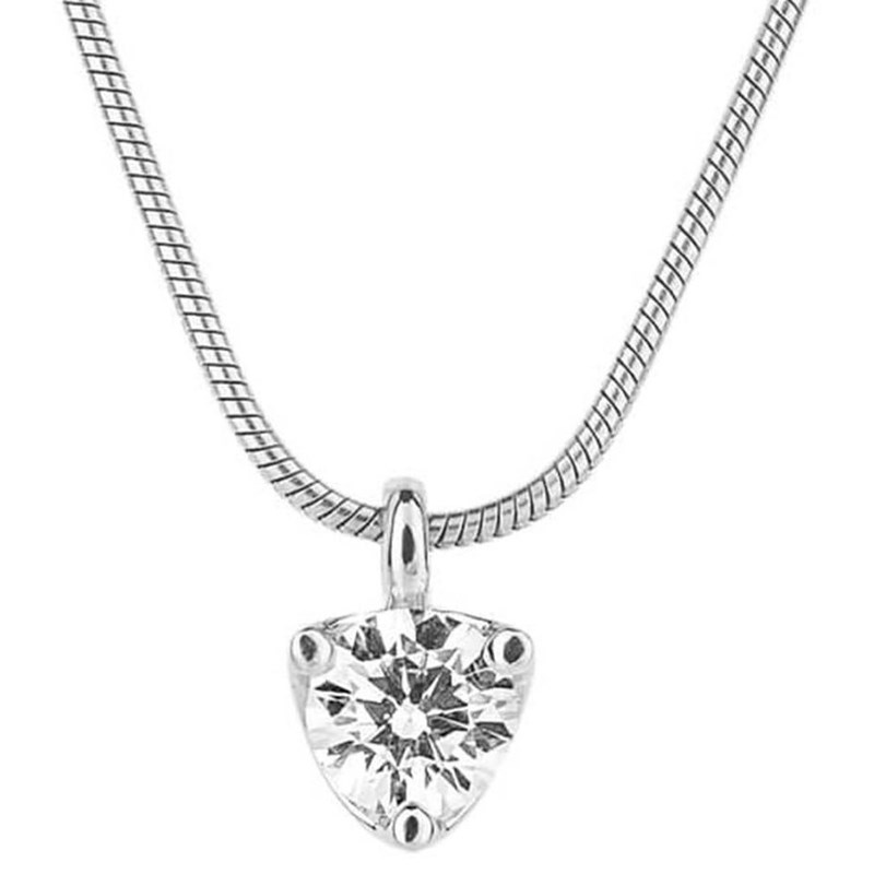 Collier zirconium en argent 925/1000