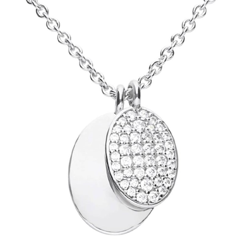 Collier zirconium en argent 925/1000