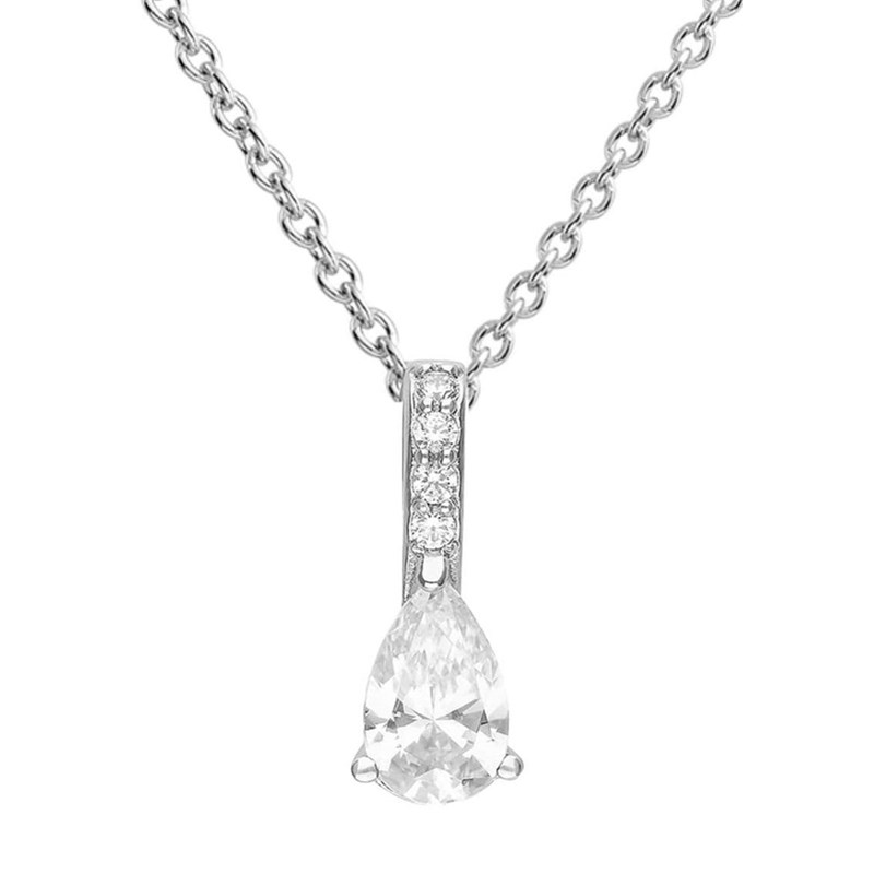 Collier zirconium en argent 925/1000