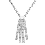 Collier zirconium en argent 925/1000