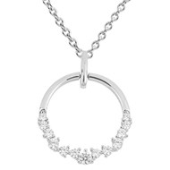 Collier zirconium en argent 925/1000