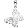 Collier papillon en argent 925/1000 - vue V1