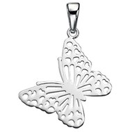 Collier papillon en argent 925/1000