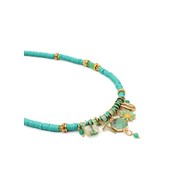 Collier grigris gomme turquoise