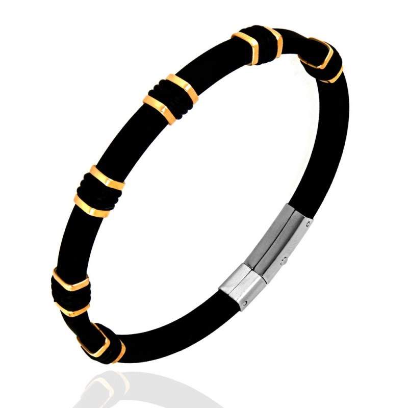 Bracelet Acier Pour Homme - Occasion, Bijou Masculin Simple Et Robuste
