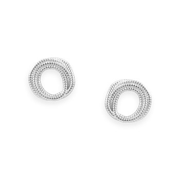 Oorbellen in gerhodineerd 925 sterlingzilver