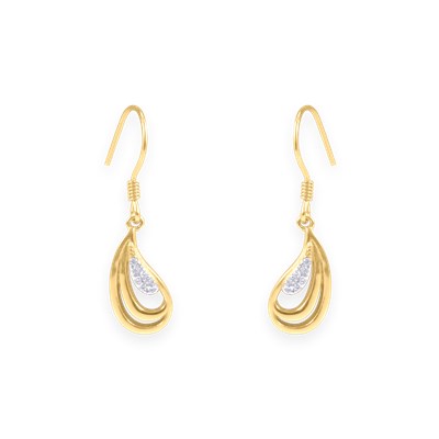 Boucles D'oreilles Pendantes Filigranées Plaquées Or - Création Artisanale Unique Atelier Lunaire