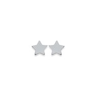 Puces d'oreilles Brillaxis étoiles argent rhodié