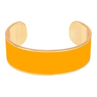 Bracelet jonc ouvert  bangle Up jaune safran
collection Bangle