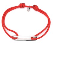 Bracelet homme Olivier Lafond Figaro slim XL rouge