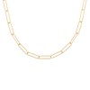 Collier Brillaxis maille cheval fantaisie plaqué or - vue V1
