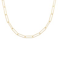 Collier Brillaxis maille cheval fantaisie plaqué or