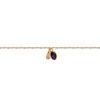 Bracelet pierre quartz saphir doré à l'or fin 24k GAÏA - vue V1