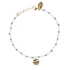 Bracelet pierre turquoise or fin 24k MINI STONES - vue V1