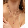 Collier perles miyuki rouge pierre quartz saphir LITTLE INDIA - vue V5