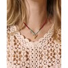 Collier perles rocaille turquoise taureau or fin 24k ARIZONA - vue V2