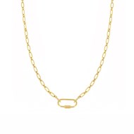 Collier chaine Pure torsadé laiton doré or fin 24K LOCK TORSADE