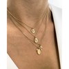 Collier médaille coeur doré à l'or fin 24K NEW CLÉA - vue V2