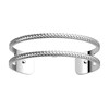 Bracelet Les Georgettes Pure Tresse argenté 14mm - vue V1