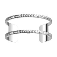 Bracelet Les Georgettes Pure Tresse argenté 25mm