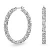 Boucles d'oreilles créoles Swarovski Matrix - vue V1