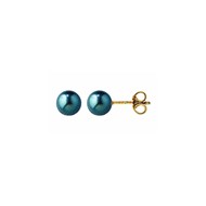 Boucles d'oreilles perles de culture teintées noires
5/5,5 mm