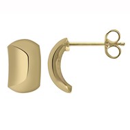 Boucles d'oreilles Brillaxis 1/2 créole lisse