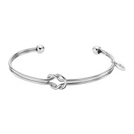 Bracelet jonc ouvert Lotus Style acier