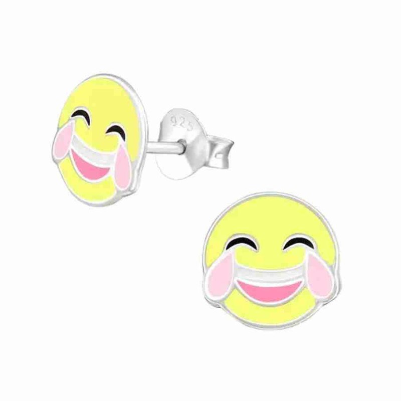 Boucle d'oreille Emoji en argent 925