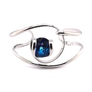 Bracelet jonc Andréa Marazzini Bubble Bermuda bleu