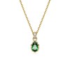 Collier Swarovski Chroma goutte verte - vue V1