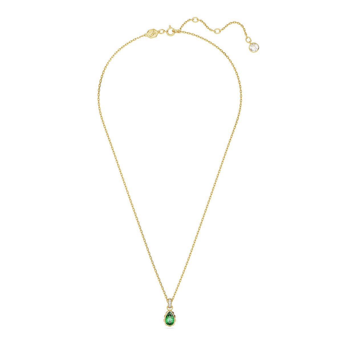 Collier Swarovski Chroma goutte verte - vue 2