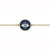Bracelet Brillaxis oeil émail bleu - vue V1
