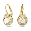 Boucles d'oreilles Swarovski Bella V dorées - vue V1