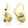 Boucles d'oreilles Swarovski Bella V dorées - vue V3