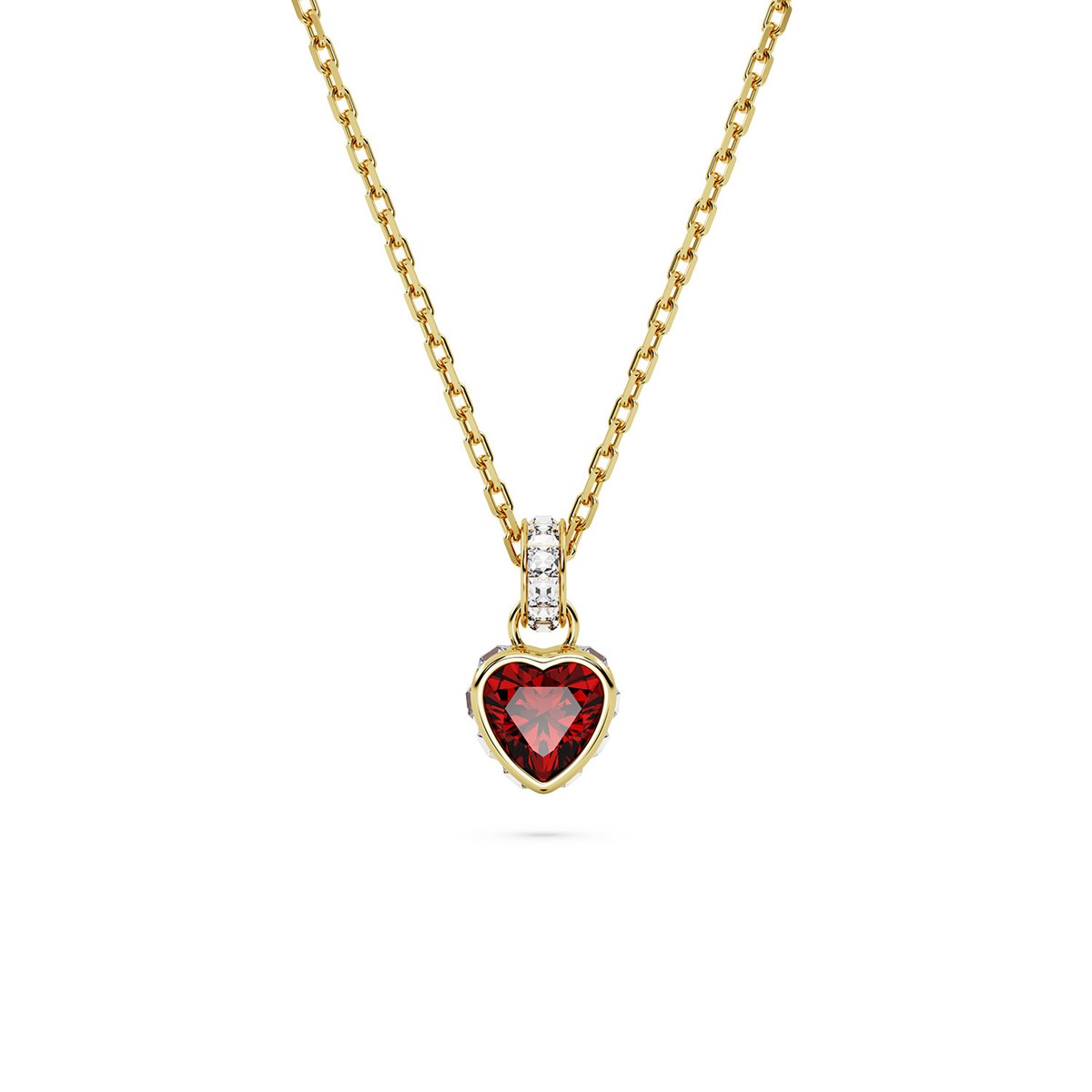 Collier Swarovski Chroma coeur rouge